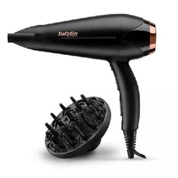 BaByliss D570DE Ionos hajszárító, kerámia bevonat, 2200W, Fekete/Rose Gold