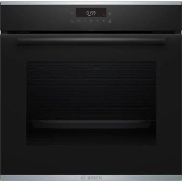 Bosch HBA272BB0 Serie 4 Beépíthető sütő, 60x60 cm, 71 Liter, 7 funkció, 3D hőlégbefúvás, A energiaosztály, Grill, Piorolitikus öntisztítás, AutoPilot10, Teljes TouchControl vezérlés