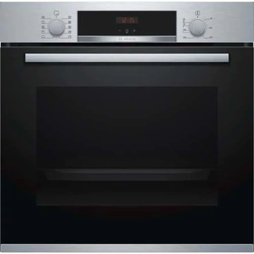 Bosch HBA534ES0 Serie 4 Beépíthető sütő 3D forrólevegővel, A energiaosztály, Grill, 60x60 cm, 71 Liter, EcoClean, LED kijelző, szálcsiszolt acél