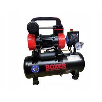 Boxer BX-1015 Olajmentes kompresszor 15 L, 8 bar, 1,74 kW, 2.4 LE, 55 L/perc, 2800 rpm, 2 dugattyús