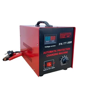 Flinke FK-TT-500 akkumulátor töltő, 12 V/24 V, 7AH-200AH