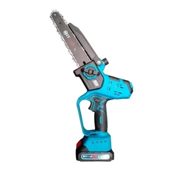 Hitman HT/CHS-62V8 Akkumulátoros mini láncfűrész 2 db 62 V / 4000 mAh Litium-ion akkumulátorral, 22.86 cm vágólap és lánc, 5 m/s láncsebesség