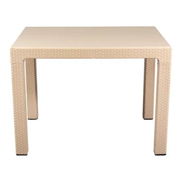 IRIS GF-830C ORIGINAL CAPPUCCINO műanyag kerti asztal rattan 70x100cm
