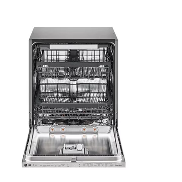 LG DB325TXS gőzfunkciós beépíthető mosogatógép, 14 teríték, E energiaosztály, 44 dBA, TrueSteam, SmartRack+: állítható magasságú kosár + 3. fiók, Inverter Direct Drive motor, Wi-Fi/ThinQ