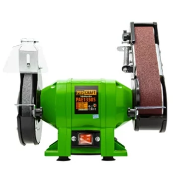 Procraft PAE1350S Kombinált tárcsás és szalagos csiszoló, köszörű, 250 W, 150 mm köszörúkorong átmérő, 2950 fordulat/perc fordulatszám