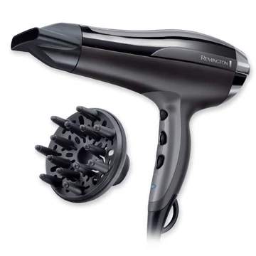 Remington D5220 Hajszárító, 2400 W, 2 sebesség, turbó, térfogatdiffúzor, koncentrátor, fekete