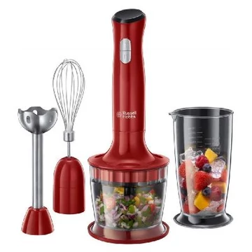 Russell Hobbs Desire 24700-56 3 az 1-ben botmixer szett, 500W, Habverő, Aprító, Piros