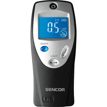 Sencor SCA BA02 Alkoholszonda, 0,1-1,5% méréstartomány, Digitális LCD kijelző háttérvilágítással