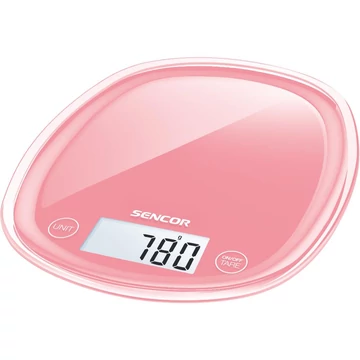 Sencor SKS 34RD Konyha mérleg, 5kg/1g, LCD kijelző, Piros