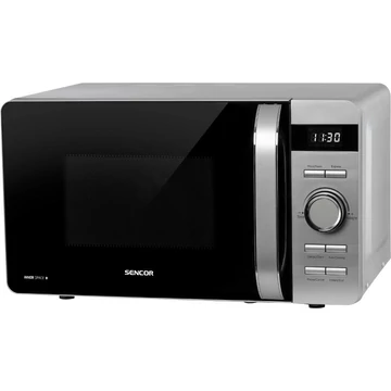 Sencor SMW 5217SL Mikrohullámú sütő, 17 Liter, 800W, Digitális, 5 Fokozat, Ezüst