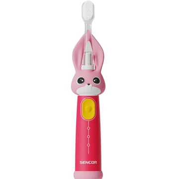 Sencor SOC 0811RS Baba elektromos fogkefe, 2 program, 30 napos üzemidő, Rózsaszín