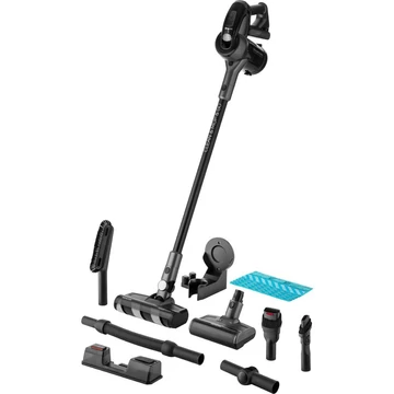 Sencor SVC 0725BK 4in1 állóporszívó, 400 W, 25.2 V, 2500 mAh, 50 perc működési idő, HEPA szűrő, Cat&Dog mini motoros kefe, Mop funkció, Fekete