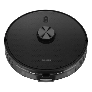 Sencor SRV 9185BK Robotporszívó, LiDAR lézeres navigáció, Porgyűjtő automatikus ürítése,3 l űrtartalom, 28W, 3000 Pa szívóerő, Nedves mop,140 perc működési idő, Fekete