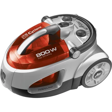 Sencor SVC 730RD-EUE2 Porzsák nélküli porszívó, 800W, 1.5 L portartály, HEPA szűrő, 5 szintes szűrőrendszer, Piros