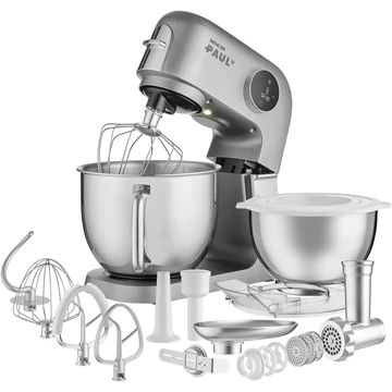 Sencor STM 7740 Paul 2 Konyhai robotgép, 1500W, 6 l rozsdamentes acél edény, 7 fokozat, Szürke-Sötétszürke