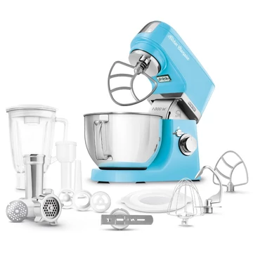 Sencor STM 6352BL Konyhai robotgép, 1000W, 4,5 Literes edény, Mixer, Húsdaráló, Kolbásztöltő, Kék