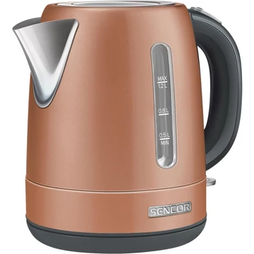 Sencor SWK 1226GD Rozsdamentes acél Vízforraló, 1.2 L, 2150 W, 360°-os STRIX középcsatlakozó, Arany