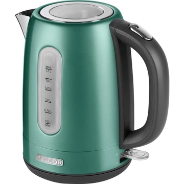 Sencor SWK 1771GR Rozsdamentes acél Vízforraló, 1.7 L, 2150 W, 360°-os STRIX középcsatlakozó, Zöld