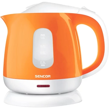 Sencor SWK 1013OR Vízforraló, 1 L, 1100W, Rejtett fűtőszál, Narancs