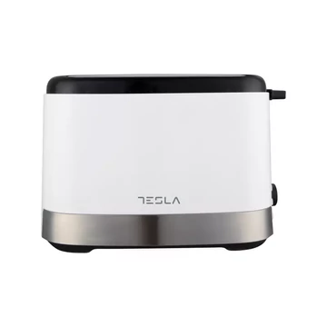 Tesla TS300BWX Kenyérpirító, 800W, Fehér-Inox //2025.12.10-IG ÉRVÉNYESEK AZ ÁRAK, A KÉSZLET EREJÉIG!//