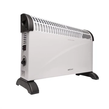 TOO EC -100 2000W elektromos konvektor, 3 Hőfokozat, Termosztát, Túlmelegedés elleni védelem, Falra szerelhető, Fehér