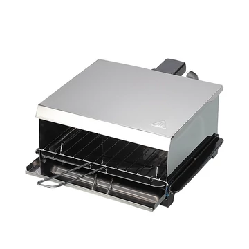 TOO SM-501SS-800W 2in1 Retro grill - szendvicssütő, 800 w, 2 szendvics, Tapadásmentes, Rozsdamentes acél bevonat, Ezüst