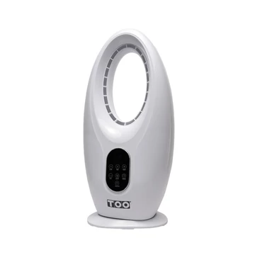 TOO FANB-50-101-W lapát nélküli ventilátor, 50 W, DC motor, 3 sebességfokozat, Oszcillációs mód, 90 fokos horizontális mozgástartomány, Digitális kijelző, Érintésvezérlő, 12 órás időzítő, Távirányító, Csendes üzemmód, Fehér