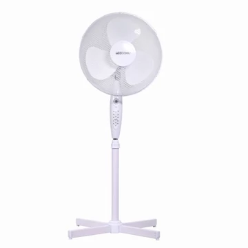 TOO FANS-40-115-W-RC álló ventilátor, 40 W, 40 cm lapátátmérő, 3 sebességfokozat, Oszcillációs mód, Dönthető fej, Állítható magasság 95-125 cm, Távirányító, 7.5 óra Időzítő, Fehér