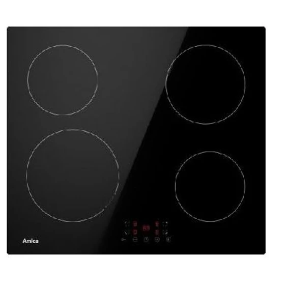 Amica AHI 601 indukciós főzőlap, 4 főzőzóna, 9 fokozat, Booster, Automata főzőprogramok, Maradékhő kijelzés, Automatikus edényérzékelés