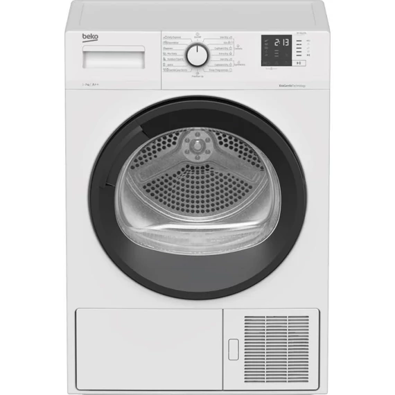 Beko DF7412PA hőszivattyús szárítógép, 7 kg, 15 program, digitális kijelző, A++ energiaosztály, fehér 