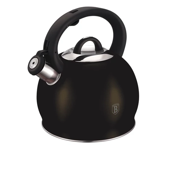 BERLINGER HAUS BH/6832NO-2 Teáskanna, 3 L, Metallic Line Shiny Black Edition