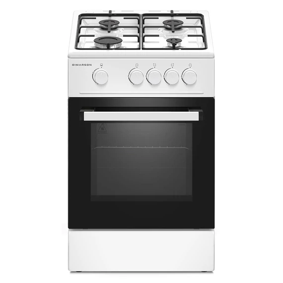 Dimarson DM-TG-5540 gáztűzhely, 60 L, 4 főzőzóna, fehér