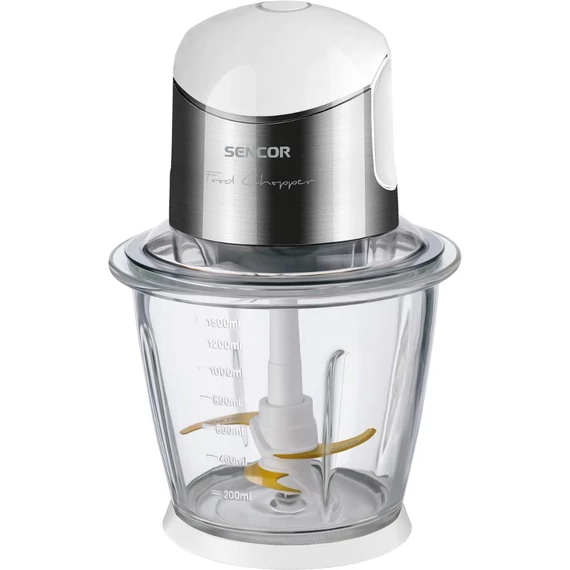 Sencor SCB 6150SS Aprító, 1.5 Literes üvegedény, 800W, Hús, zöldség, gyümölcs aprítás