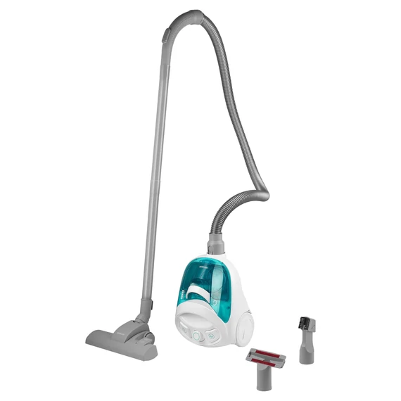 SENCOR SVC 1015TQ 3AAA Porzsák nélküli porszívó, 800W, 1,5 literes tartály, Hepa szűrő, Cyclone szűrőrendszer, Fehér-Kék