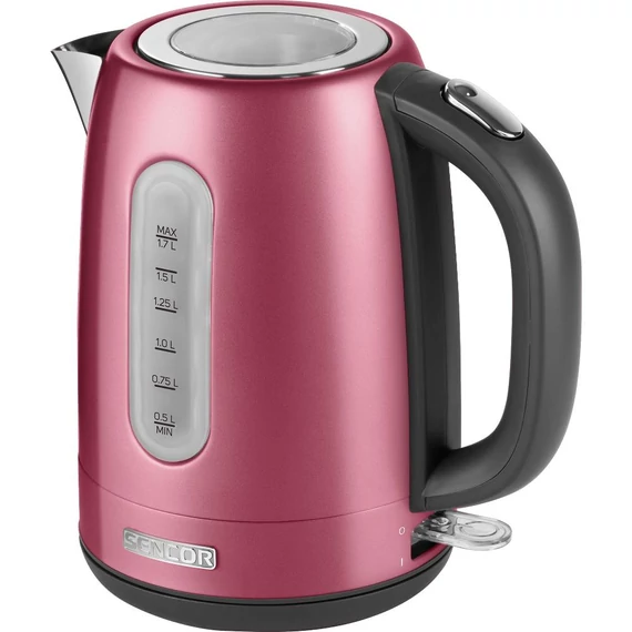 Sencor SWK 1774RD Rozsdamentes acél Vízforraló, 1.7 L, 2150 W, 360°-os STRIX középcsatlakozó, Piros