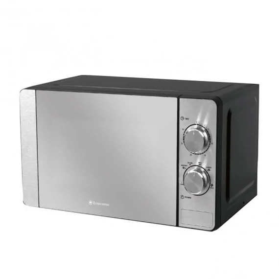 Zurrichberg ZBP40L Mikrohullámú sütő 40 L, 2000W,  6 fokozat, Automatikus forgótányér (jobbra és balra is), DEFROST funkció, 30 perces időzítő, Tükrös ajtó, Inox + AJÁNDÉK MIKRÓZHATÓ MŰANYAG TÁROLÓ DOBOZ