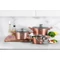 Zilner ZL-8562 6 részes gránit bevonatos rose gold edénykészlet