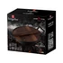 Kép 3/3 - BERLINGER HAUS LP-BH-190 öntöttvas wok fa fedővel, 30 cm, 3 az 1-ben, Sütőbe tehető, Indukciós főzőlapon használható, Piknikezéshez is alaklmas, Fekete