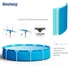 Kép 2/7 - Bestway Steel Pro Bahama kör alakú fémvázas medence vízforgatóval, 366 x 76 cm, 6,4 m³ víztérfogat, kék (56681)
