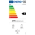Kép 3/3 - GABA GMR-204XE felülfagysztós kombinált hűtő, E energiaosztály, Teljes méret: 204 L, Hűtő mérete: 163 L , Fagyasztó mérete: 41 L, INOX