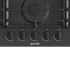 Kép 4/5 - Gorenje GW951MB Beépíthető gáz főzőlap, 5 égős, Öntöttvas edénytartók, Elektromos szikragyújtás, WOK égő, Méretek 90x13x52cm, Mechanikus (Forgatógombok) Fekete