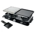 Kép 1/9 - Sencor SBG 0260BK Raclette Grillsütő, 1400W,  2in1-ben, sima és barázdált sütőlap, Kivehető, Tapadásmentes felület