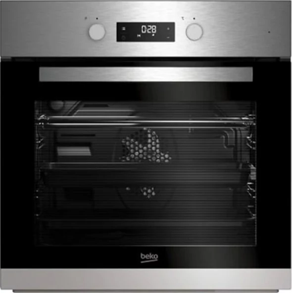Beko BIM 22301 X Beépíthető sütő, 71L, 8funkció, Kijelző, Grill, A-20% energiaosztály, Inox