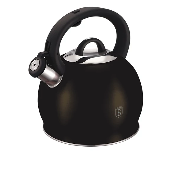 BERLINGER HAUS BH/6832NO-2 Teáskanna, 3 L, Metallic Line Shiny Black Edition