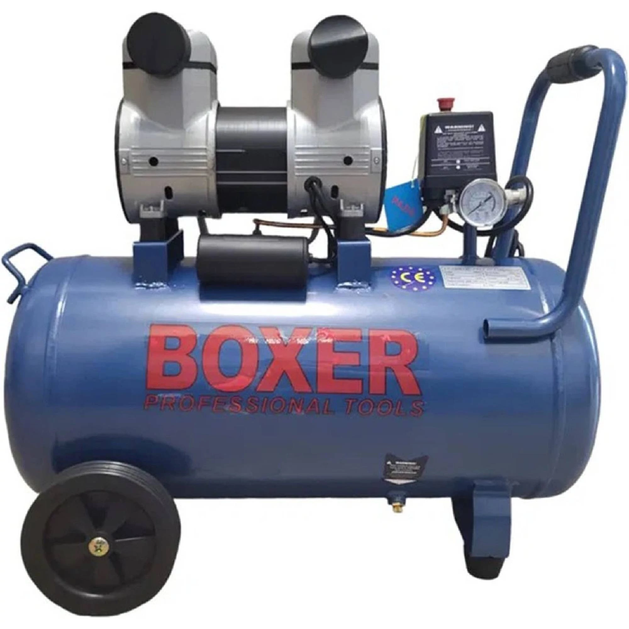 Boxer BX-1008 Olajmentes kompresszor 35 L, 8 bar, 1,94 kW, 2.4 LE, 55 L/perc, 2800 rpm, 2 dugattyús