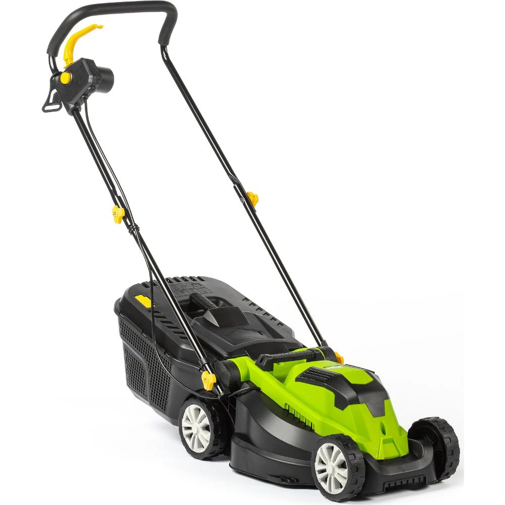 Fieldmann FZR 2031-E Elektromos fűnyíró, 1300 W, 320 mm vágószélesség, 20-40-60 mm vágási magasság, 30 L fűgyűjtő, Javasolt terület 600 m²