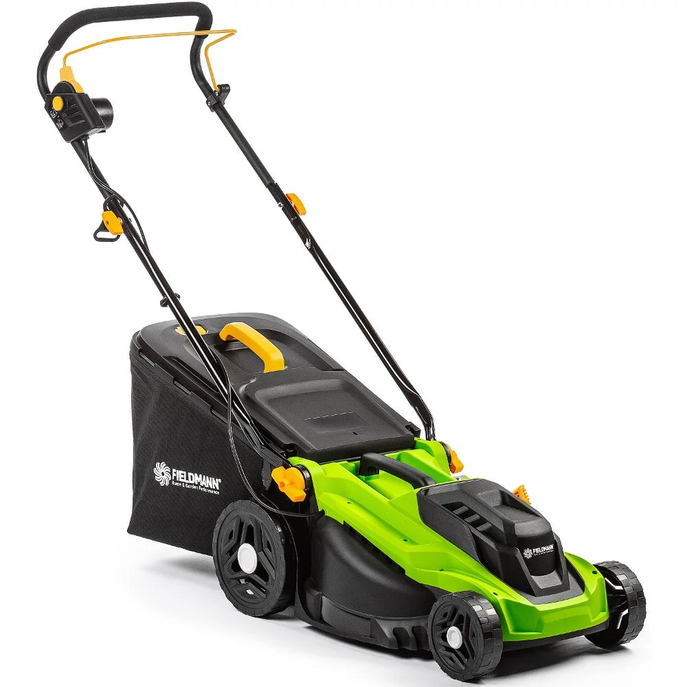 Fieldmann FZR 2037-E Elektromos fűnyíró, 1600 W, 380 mm vágószélesség, 20-70 mm vágási magasság, 42 L fűgyűjtő, Javasolt terület 800 m²