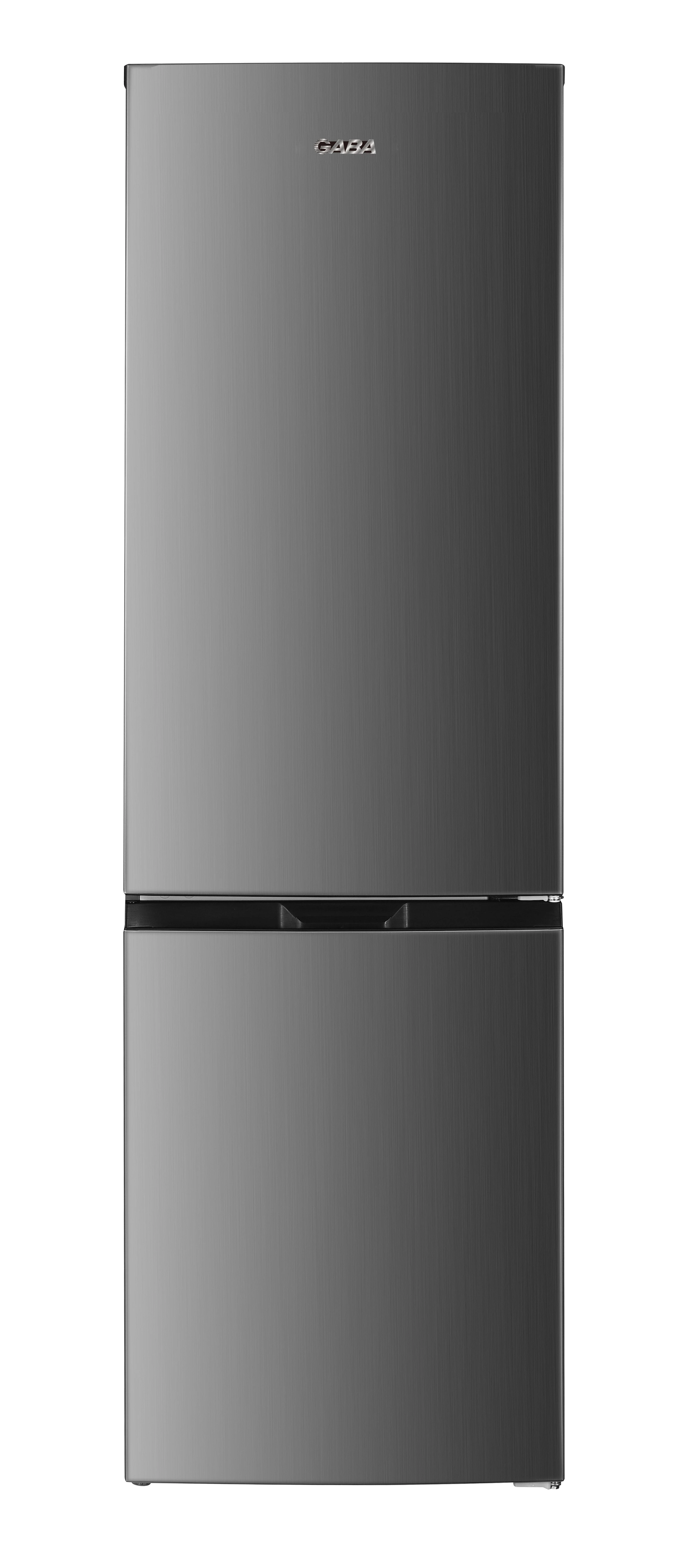 GABA GHNF-253XF kombinált hűtő, NoFrost, F energiaosztály, Teljes méret: 253 L, Hűtő mérete: 182 L , Fagyasztó mérete: 71 L, INOX