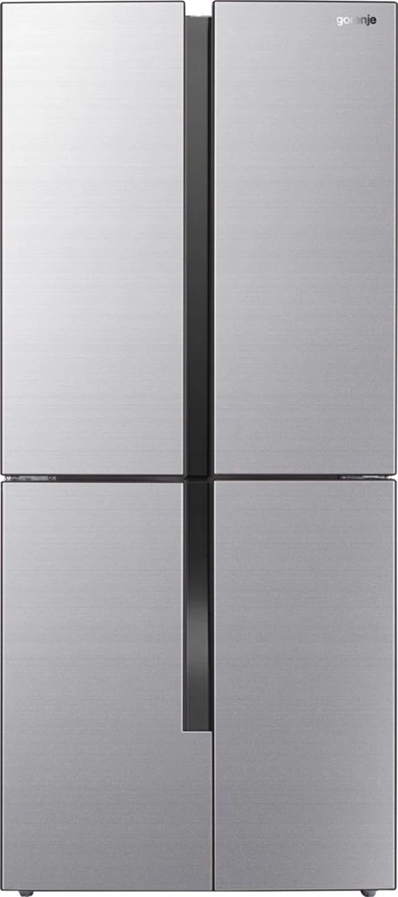 Gorenje NRM8181MX Multi Door szürke Side-by-side hűtőszekrény, Total NoFrost, 265 l hűtő és 129 fagyasztó ürtartalom, Inverteres motor, Inox/ezüst
