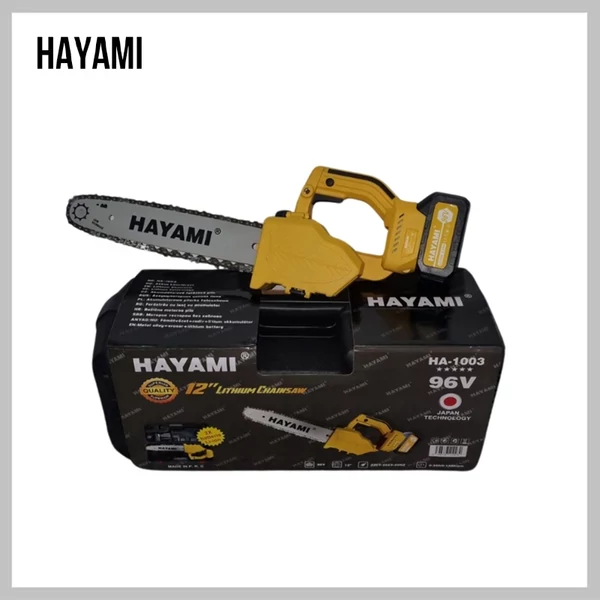 HAYAMI HA-1003 Nagy Teljesítményű Akkus Láncfűrész 12